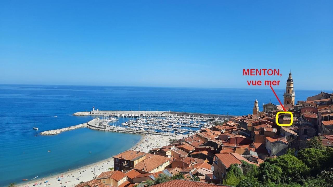 Menton, Centre Historique, Vue Mer Exteriér fotografie