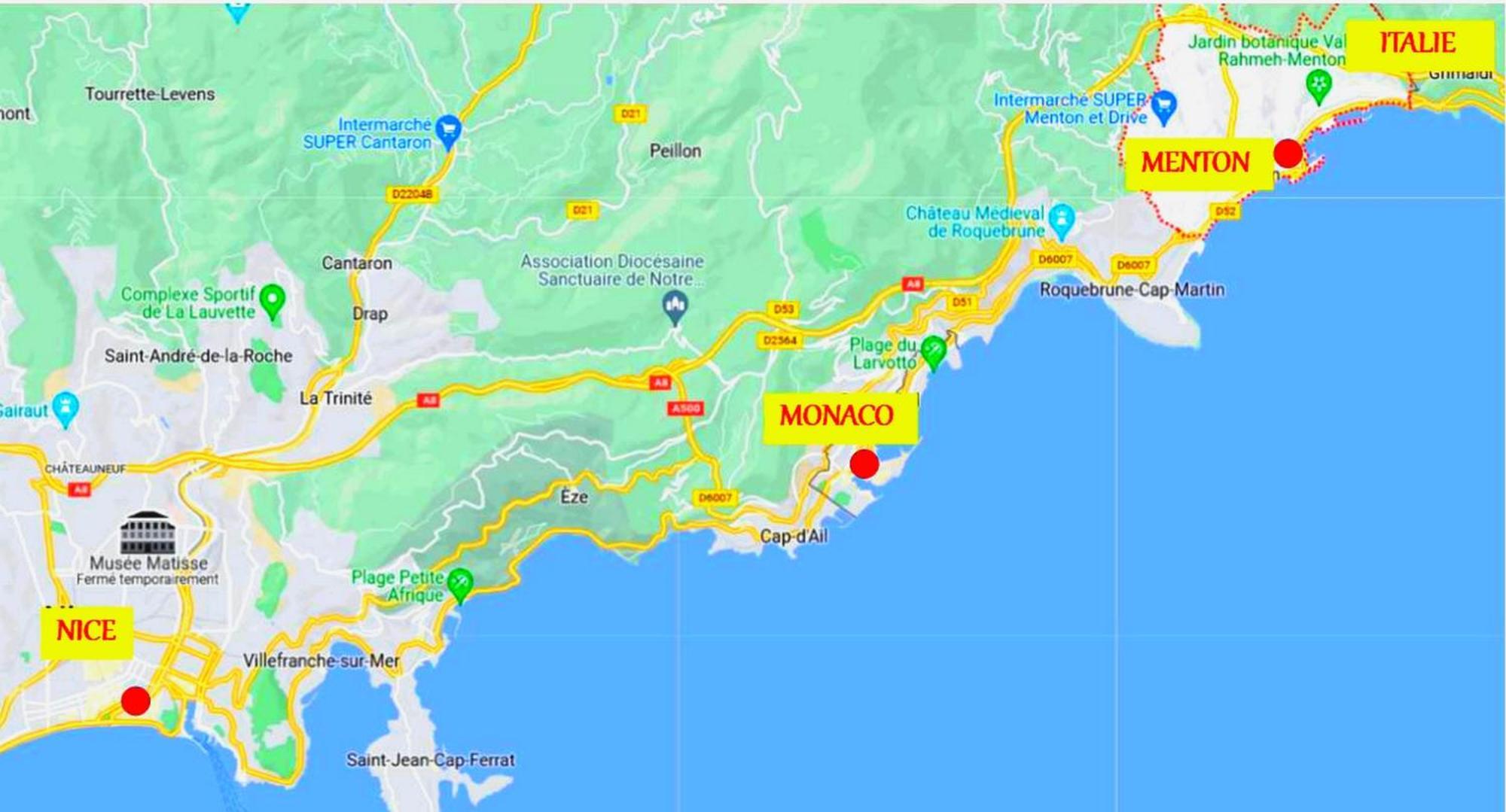 Menton, Centre Historique, Vue Mer Exteriér fotografie